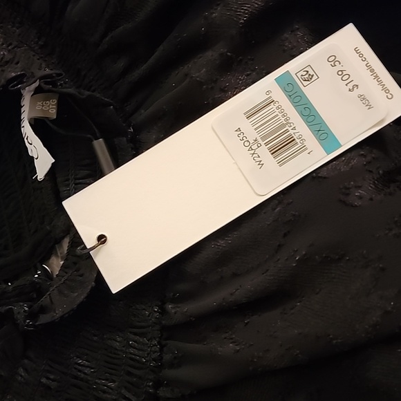 Calvin Klein Plus-Size Ruffled Collar Top - Picture 4 of 4